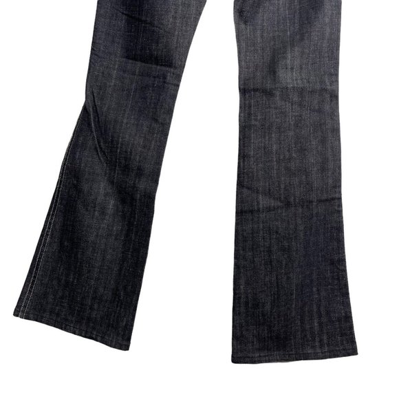 7 For All Mankind "A" Pocket Low Rise Flare Jeans Women's Size 27 U130133U-133U - Picture 8 of 12